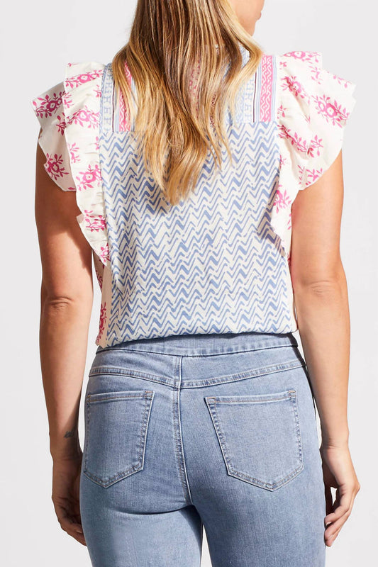 Tribal - Mixed Print Blouse