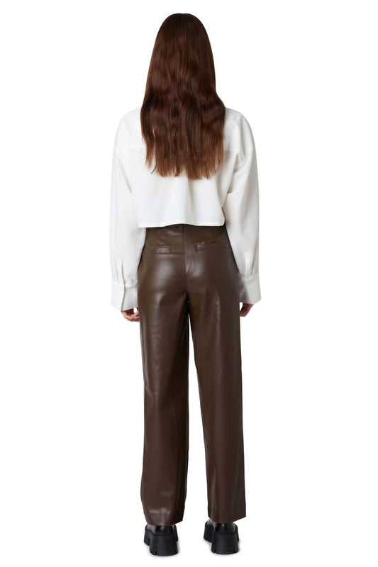 Nia - Vegan Leather Trouser