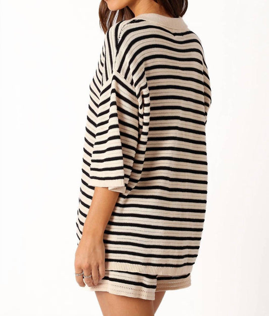 Runaway - Reggie Short Sleeve Sweater And Short Set