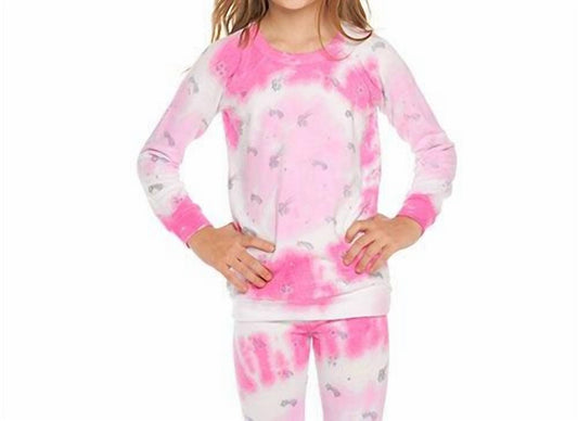 Chaser - Girl's Tie Dye Shooting Star Pullover