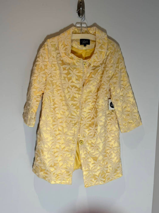 Luii - Women's White Flower Lined Jacket