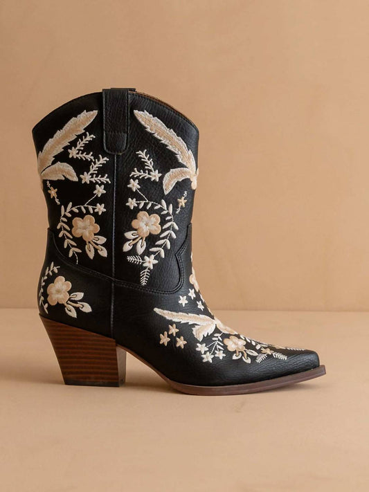 Oasis Society - Women's Bailey Embroidered Cowboy Booties