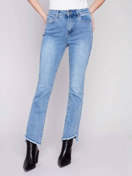Charlie B - Bootcut Jeans With Asymmetrical Hem