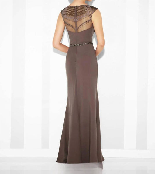 Cameron Blake - Twill Slim A-line Gown
