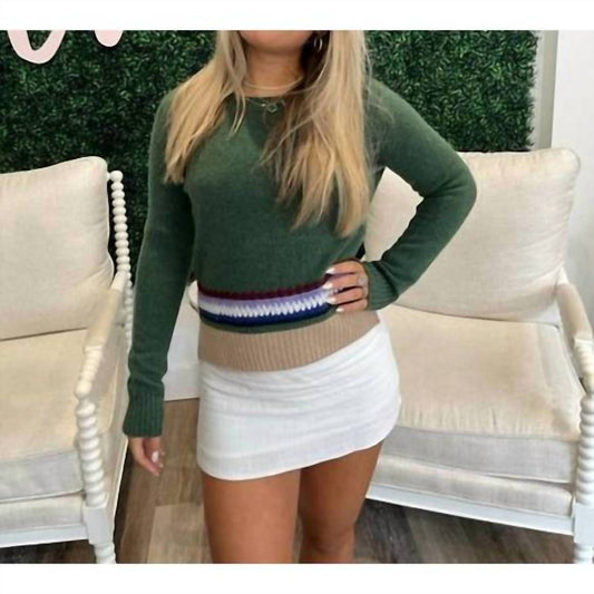 Autumn Cashmere - Boxy Crew With Hand Crochet Sweater