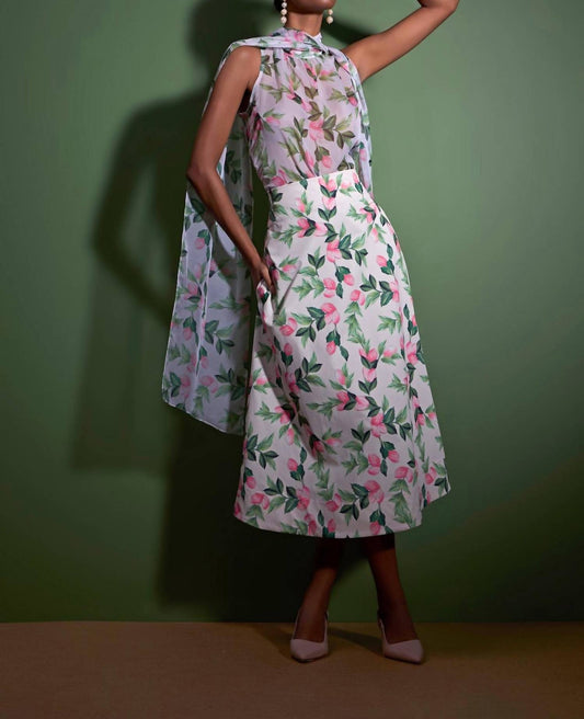 Strass - Flower Midi Skirt