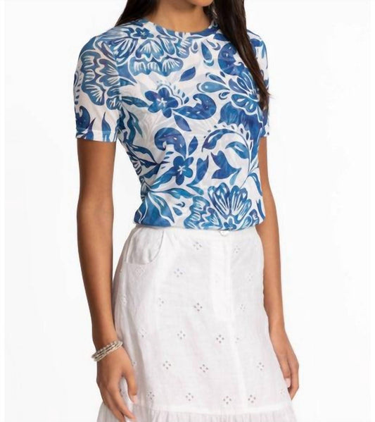 Johnny Was - ELEANOR SHORT SLEEVE MESH TEE