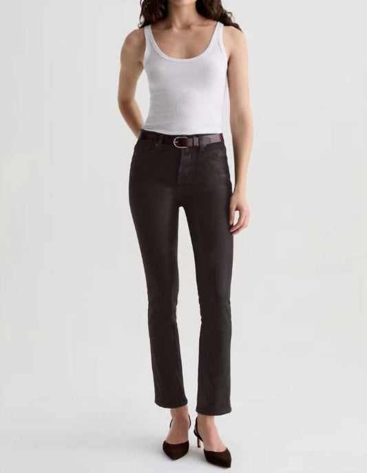 Ag Jeans - Mari Leatherette Super Straight Leg Jeans