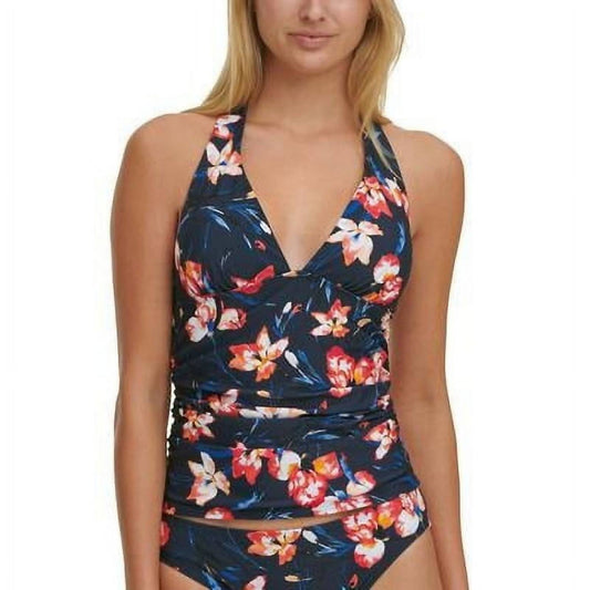 Tommy Hilfiger - Water Iris Floral Print Tankini Swim Top