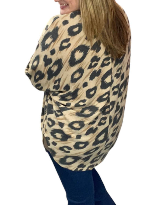 Honeyme - Fleecey Cocoon Cardigan