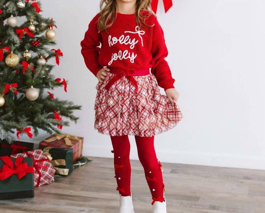 Sweet Wink - Girls' Holly Jolly Bow Sweater