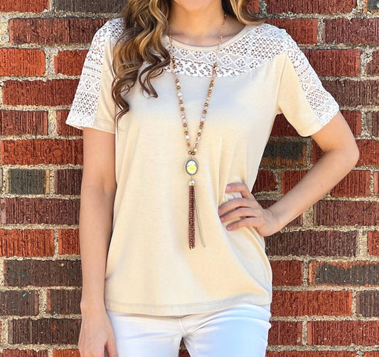 Southern Grace - Don't Worry So Much Lace Top