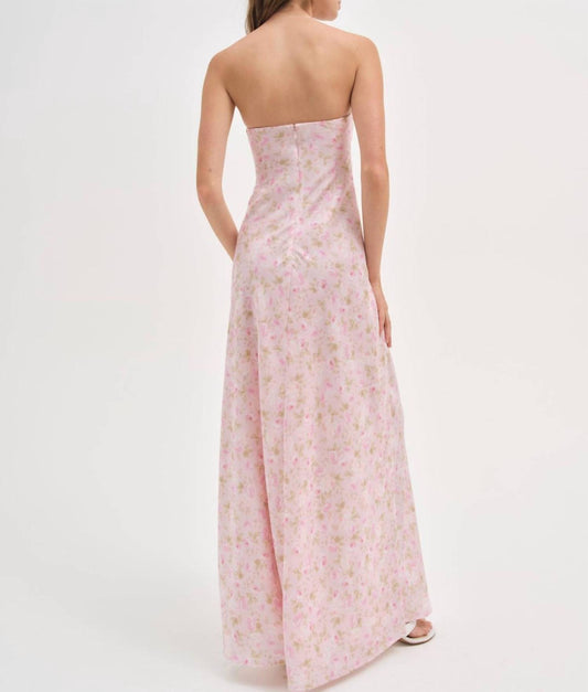 For Love & Lemons - Carla Floral Strapless Maxi Dress