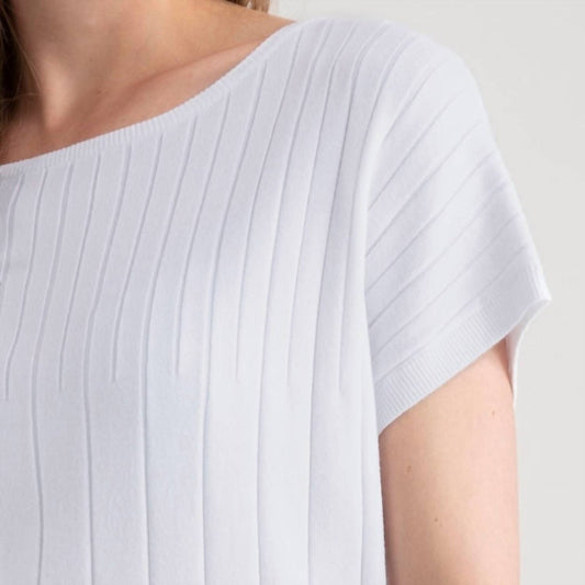 Marble - Short Sleeve Knit Top