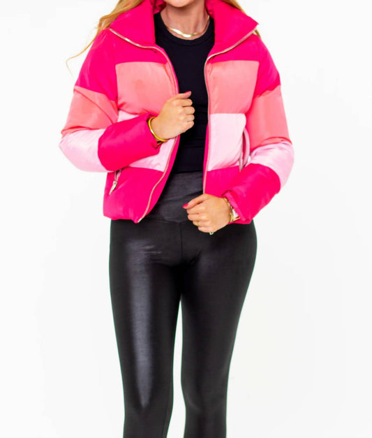 Buddylove - Addison Striped Puffer Jacket