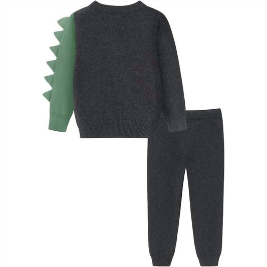 Andy & Evan - Kids' Dino Sweater Set
