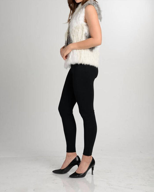 Love Token - Jane Genuine Rabbit Fur Vest