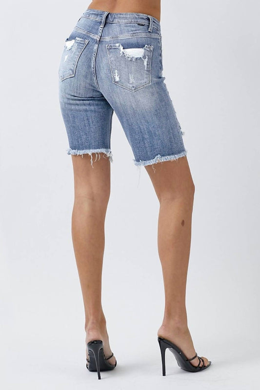 HIGH-RISE BERMUDA SHORTS