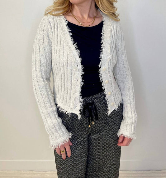 Bailey Rose - Feathered Fringe Cardigan