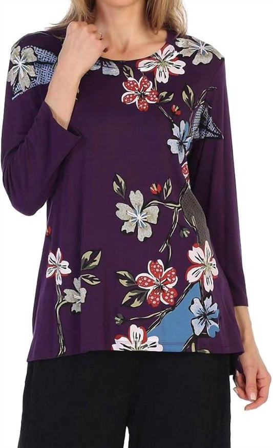 Jess & Jane - Tree Story Modal Floral Print Top