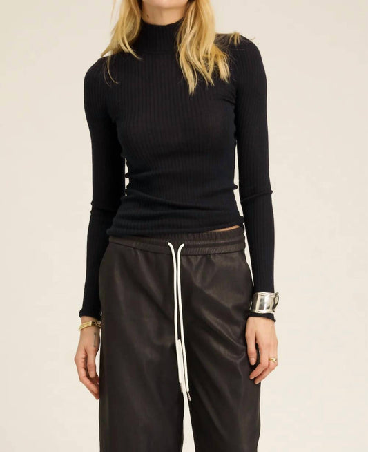 Sprwmn - Cashmere Mock Neck Top