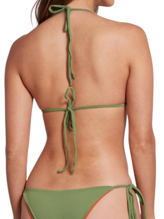 Sauipe - Leah Reversible Triangle Bikini Top With Pads