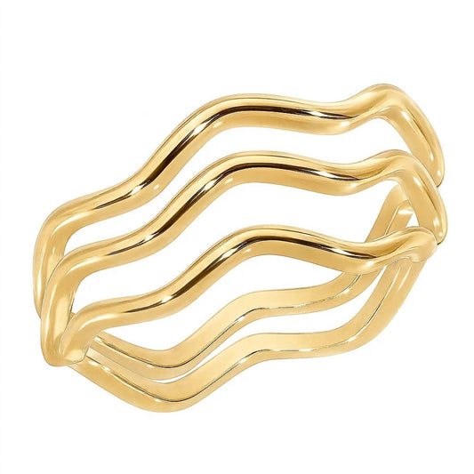 Eklexic - Super Thin Wavy Ring