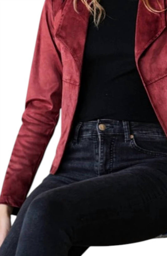 Ninexis - Waterfall Faux Suede Jacket