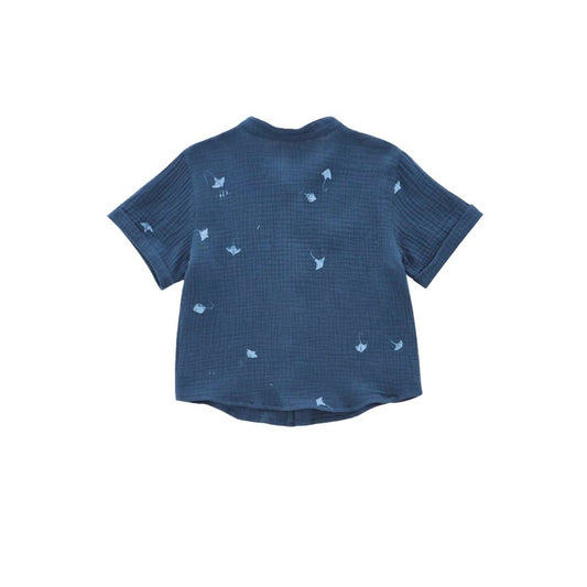 Omamimini - Boys' Gauze Button Up Shirt