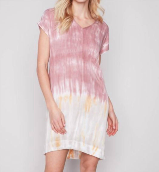 Charlie B - Tie Dye Dolman Sleeve Mini Dress