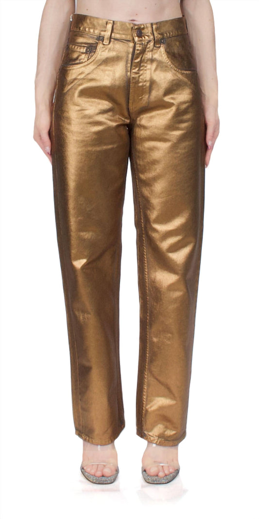 6397 - Women's Coated Pitched Baggy Jean