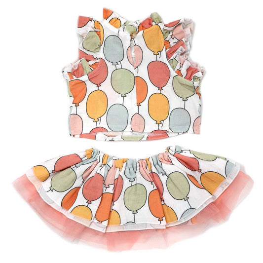 Oh Baby! - Girls' Gauze Lola Top And Tutu Skirt Set