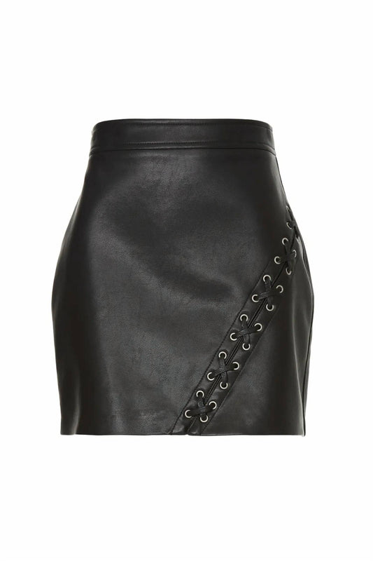 Blanknyc - Black faux leather spend the night mini skirt