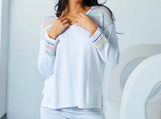Angel Apparel - V-neck See Through Shoulder Top