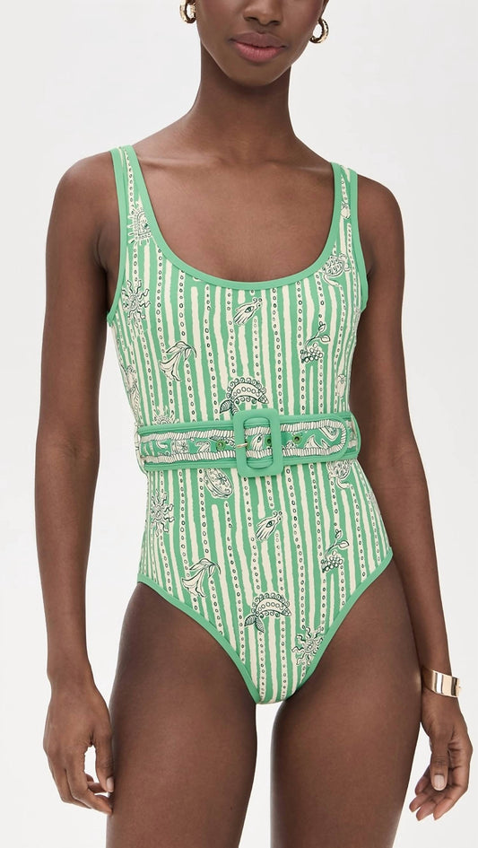 Alemais - Lulu Belted One Piece Swimsuit