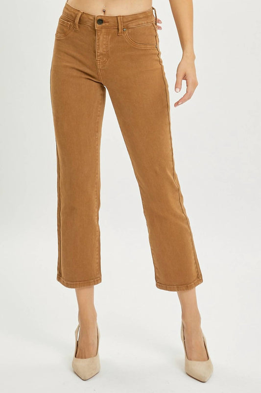 Risen - Mid-rise Straight Crop Pants