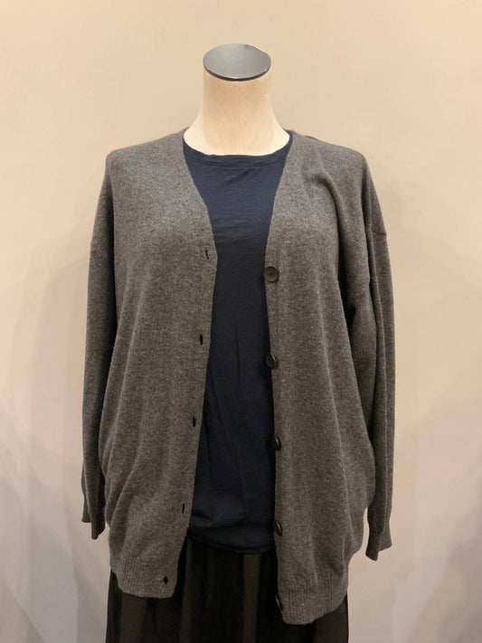 Self Contrast - Women's Button Front Cardigan