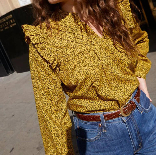 Tilly A Line Ruffle Top