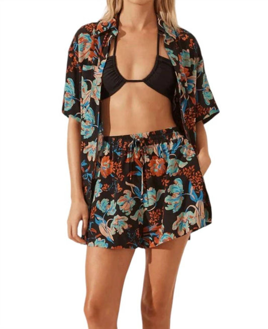 Shona Joy - SILK SHORT SLEEVE RELAXED SHIRT