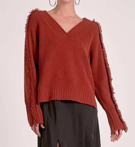 Elan - Falling Fringe Sweater