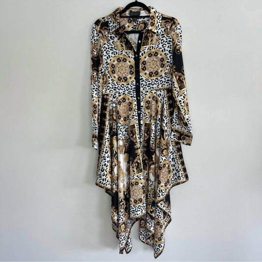 Gracia - Scarf Animal Print Dress