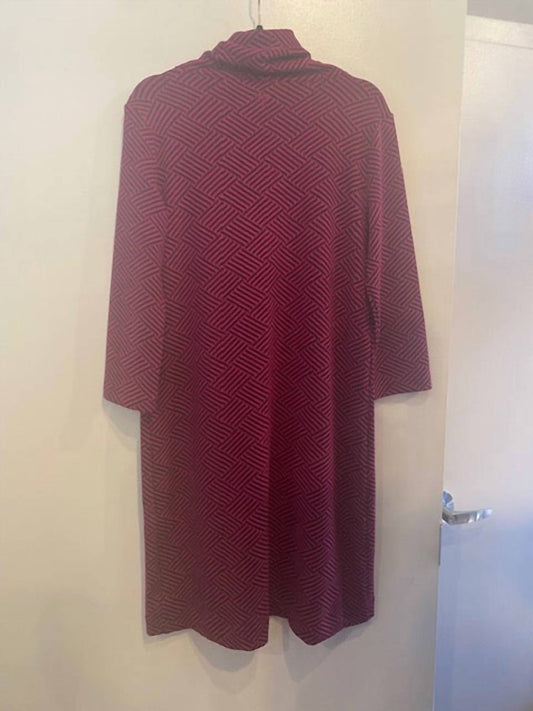 Tyler Boe - Women's Geometric Print Knit Cowl Neck Shift Dress