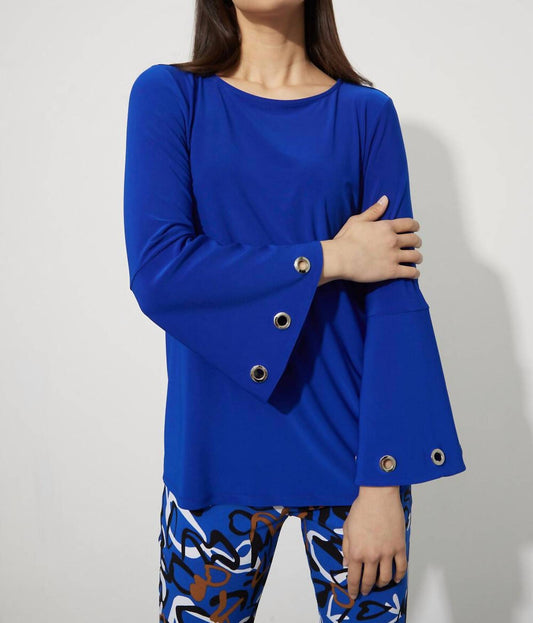 Joseph Ribkoff - Grommet Sleeve Top