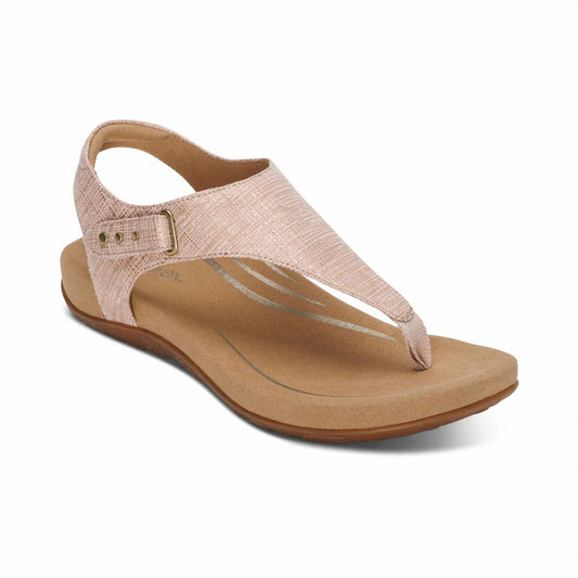 Aetrex - Women's Ellie Quarter Strap Thong Sandal