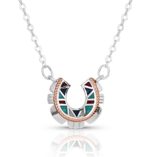 Montana Silversmiths - Women's Western Mosaic Horseshoe Necklace