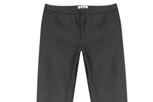 Mia - Girls' Houndstooth Pull-on Leggings