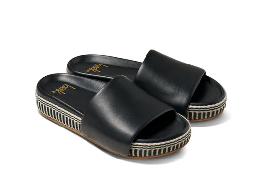 Beek - Women's Pelican Textile Leather Platform Sandal