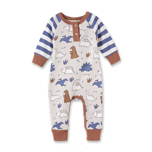 Tesa Babe - Baby Boy Dinosaurs Long Sleeve Romper