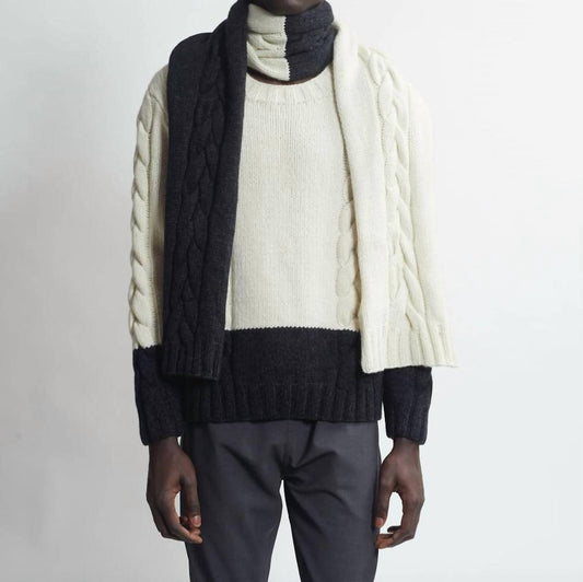 Thesalting - Hand Knit Cable Sweater