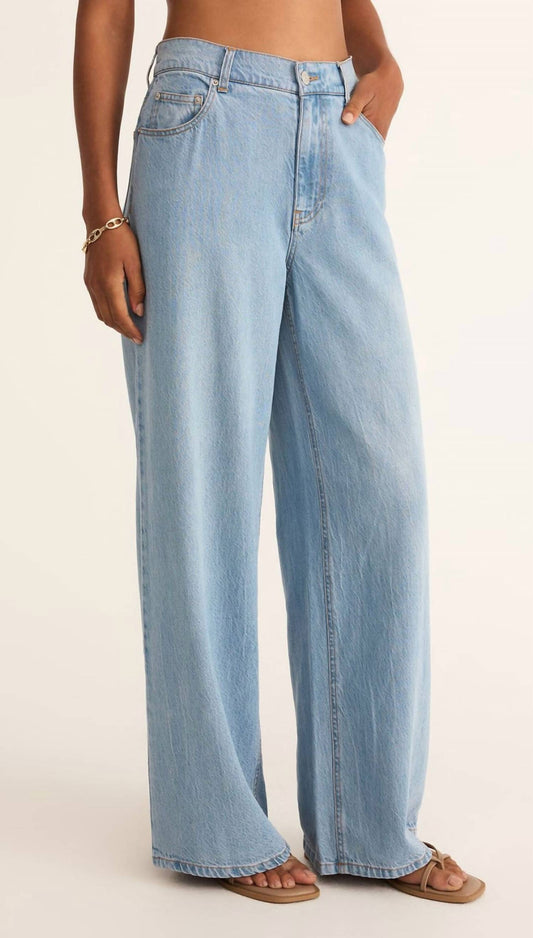 Z Supply - Mia Loose Wide Leg Denim Pant